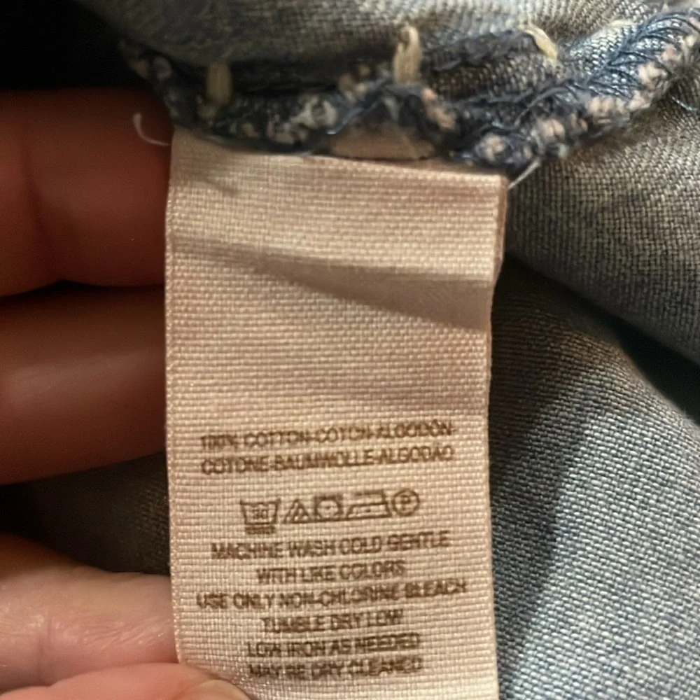 Free People Aztec chambray festival dress medium